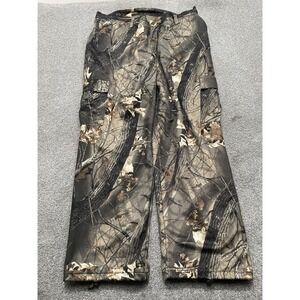 ScentLok Hunting Pants Mens 2XL Realtree Hardwoods Camo Cargo Mesh Lined 30